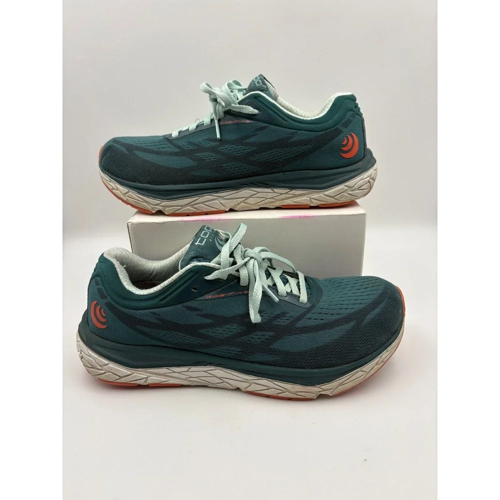 Topo Athletic Magnifly 3 Emerald Sky Zero Drop Running Shoes Womens 8.5